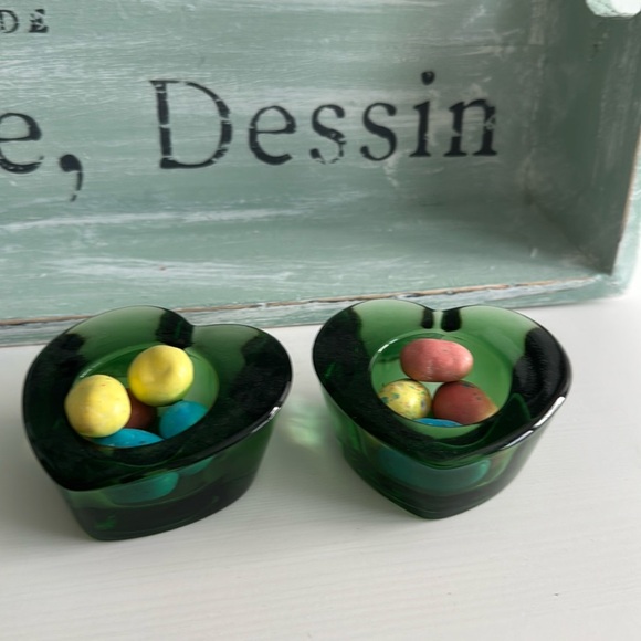 Anu Pentik Finnish Design Glass Votive Candle Holders Made in Finland (2) - Picture 2 of 6